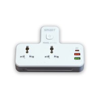 

                                    SMART SEE-MP23L 2-Outlet Portable Extension Power Socket with USB Fast Charging and Night Lamp